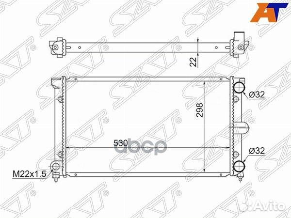 Радиатор Volkswagen Passat 88-93 sgvw0001 Sat