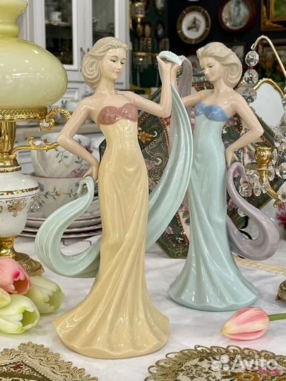 Статуэтки фарфоровые. Леонардо. Англия. Винтаж