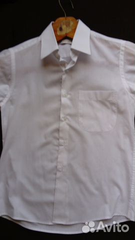 Сорочка белая школьная для мальчика