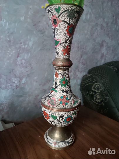 Ваза индийская латунь