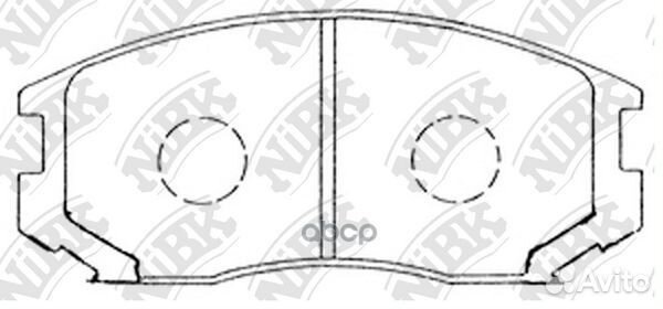 Колодки тормозные дисковые toyota rush 1.5 2006