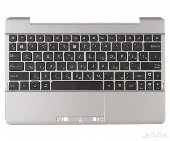 Клавиатура для Asus TF300T с серебристым топкейсом