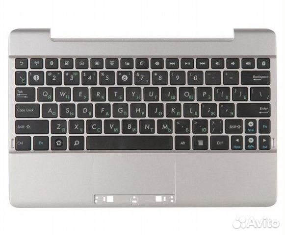 Клавиатура для Asus TF300T с серебристым топкейсом