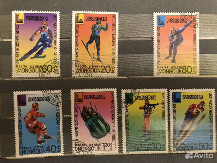 Марки Зимняя Олимпиада 1980 в Лейк-Плеседе