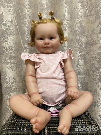 Кукла реборн девочка с волосами молд Медди