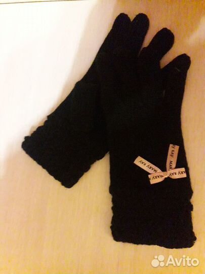 Mary Kay Новые Перчатки Натуральная Шерсть Чёрные