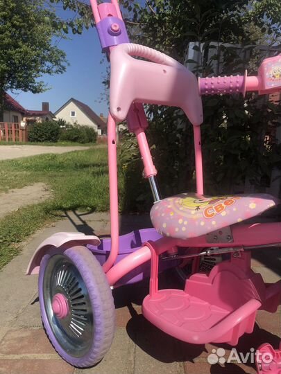 Детский велосипед с ручкой