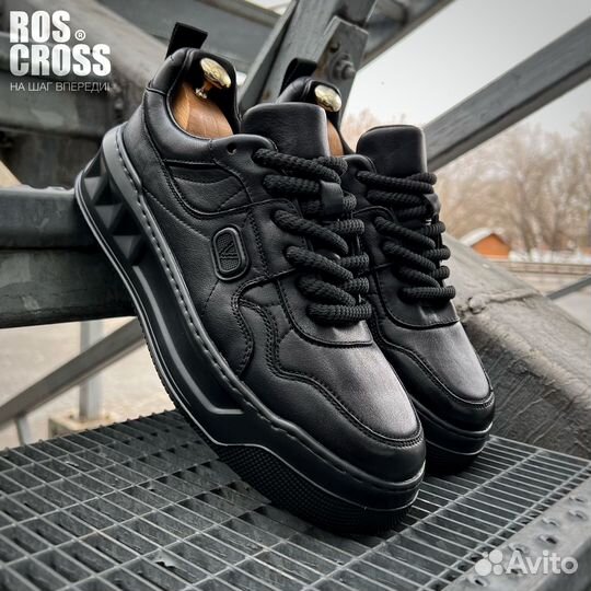 Кеды мужские кожаные