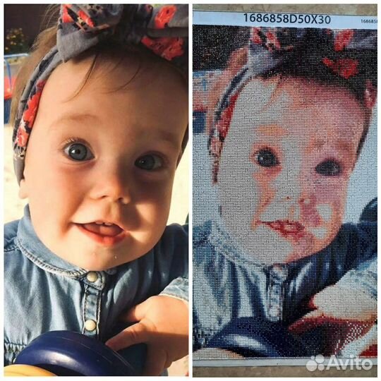 Алмазная мозаика по фото на заказ (набор)