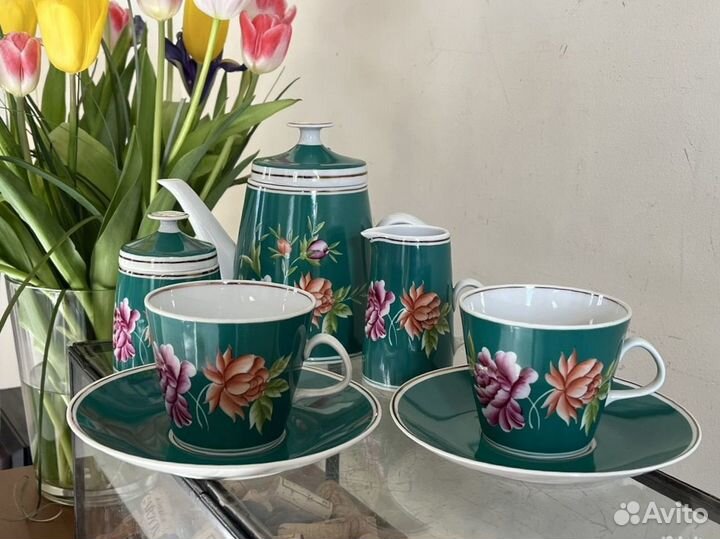 Lichte ручная роспись сервиз эгоист антикварный