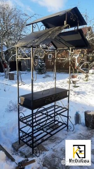 Мангал с крышей