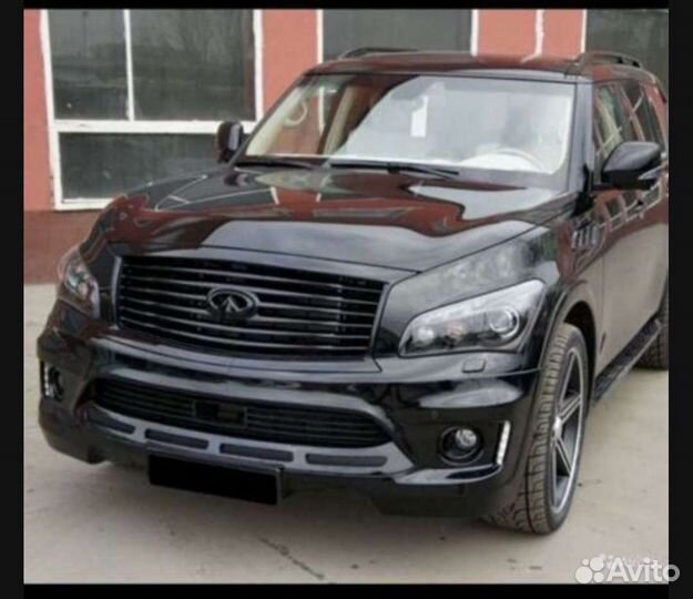 Накладка на бампер инфинити qx56