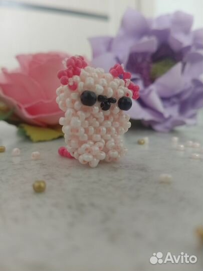 Аксолотль из бисера