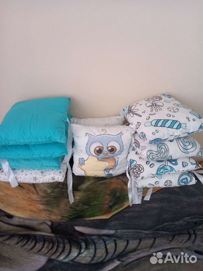Бортики подушки в детскую кроватку