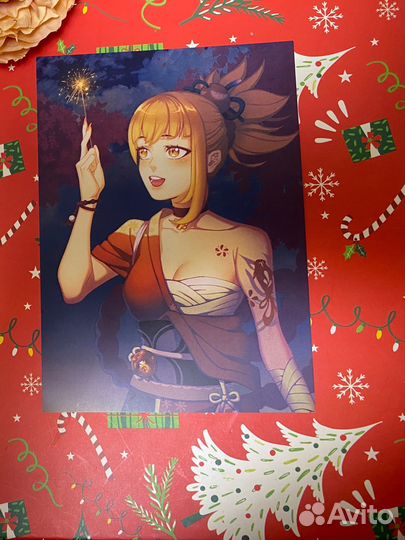 Открытка геншин импако Ёимия