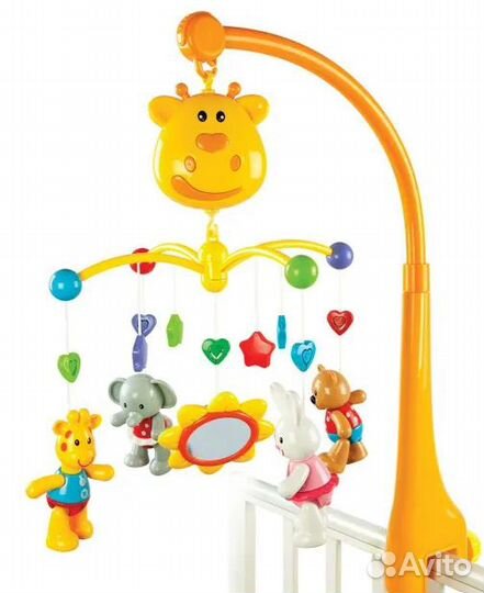 Мобиль на детскую кроватку Жирафики