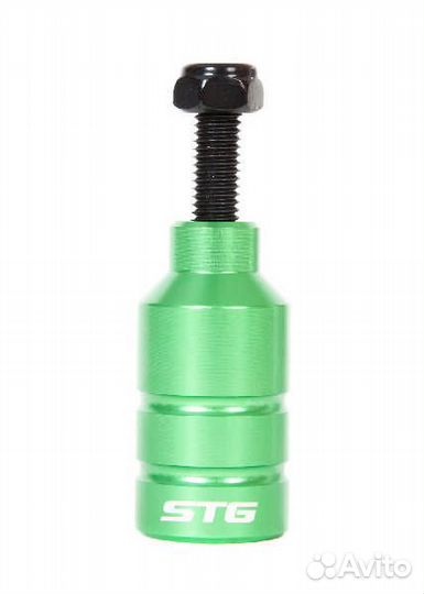 Пеги для трюкового самоката с осью, 22.2 мм, алюм., зеленый, 2шт