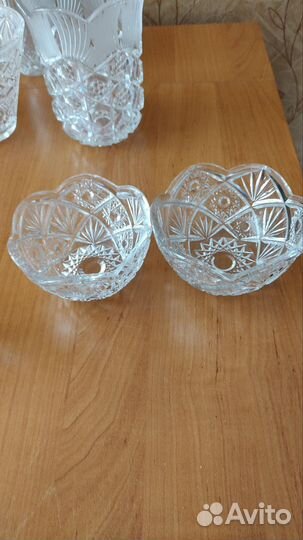 Вазы хрустальные СССР, салатники, набор