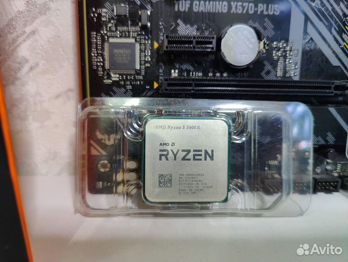 Комплект Ryzen 5 5600x+x570 tuf+32gb ddr4+кулер