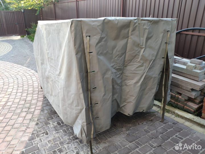 Тент с каркасом на прицеп 2.4х1.4 метра