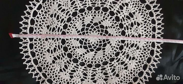 Салфетки ручной работы, ажурные, вязаные крючком