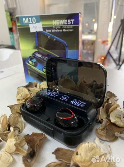 Беспроводные наушники M10 (новае, гарантия)