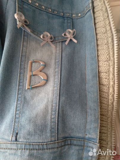 Джинсовая тройка на девочку