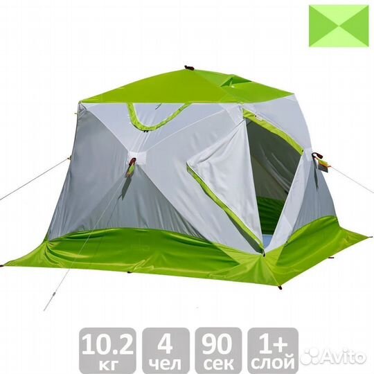 Палатка лотос 4 компакт Лонг