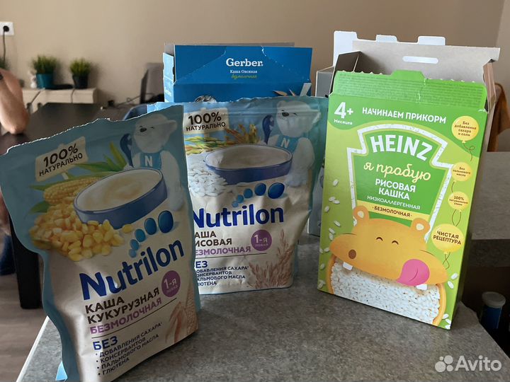 Детские каши безмолочные