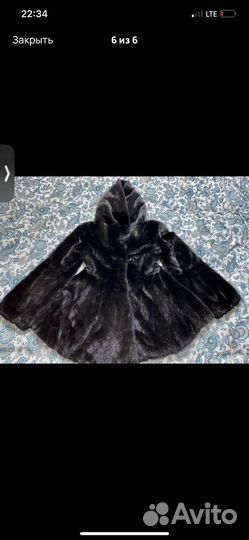 Шуба из меха норки