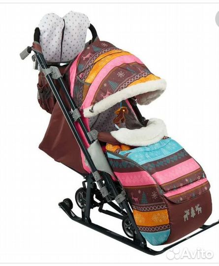 Детские санки коляска Nika