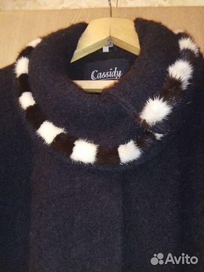 Куртки, Пальто зимнее с норковой опушкой