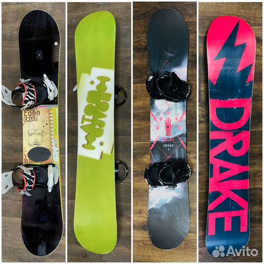 Сноуборды с креплениями 157-158