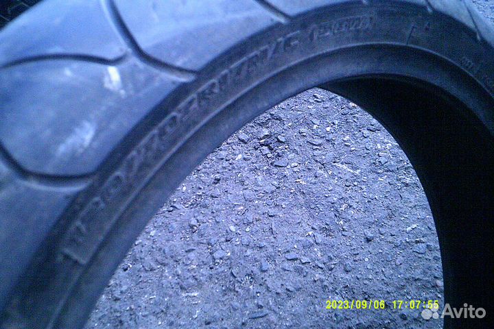 120 70 R17 - мота шина bridgestoun battlax BT 012