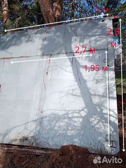 Ворота гаражные металлические бу