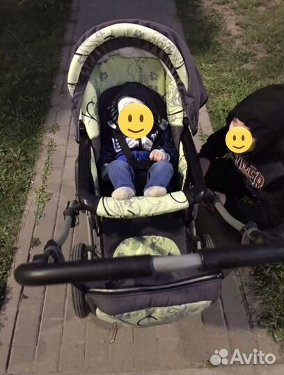 Детская коляска 2в1, б/у