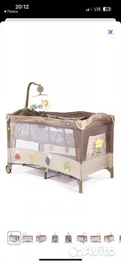 Манеж кровать babyton в отличном состоянии