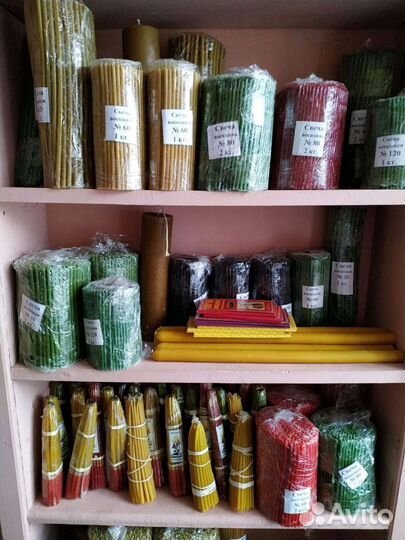 Свечи восковые, свечи церковные