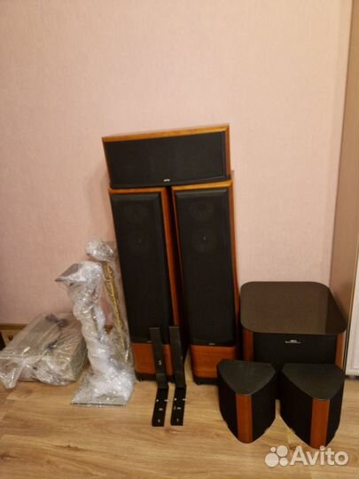 Аудиосистема Jamo, сабвуфер, усилитель Sony