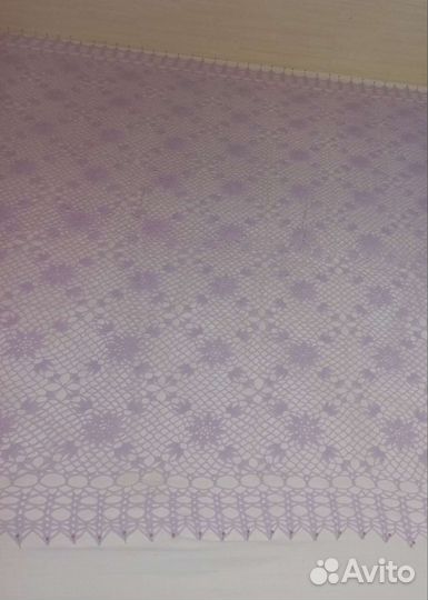 Вязаная скатерть крючком