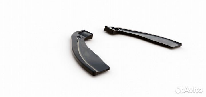 Сплиттеры боковые на задний бампер на BMW X6M