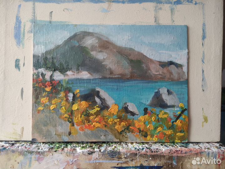 Картина Пейзаж Виноградники Балаклава этюды