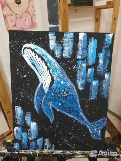Картина акрилом на холсте