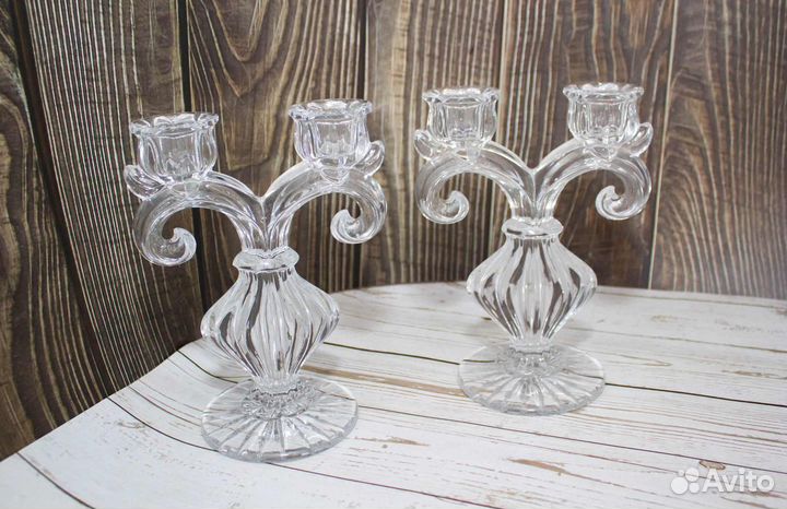 Подсвечник хрустальный 