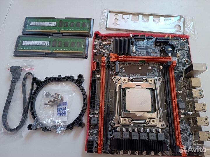 Комплект пк плата X99+проц E5-2660v3+DDR4 16gb