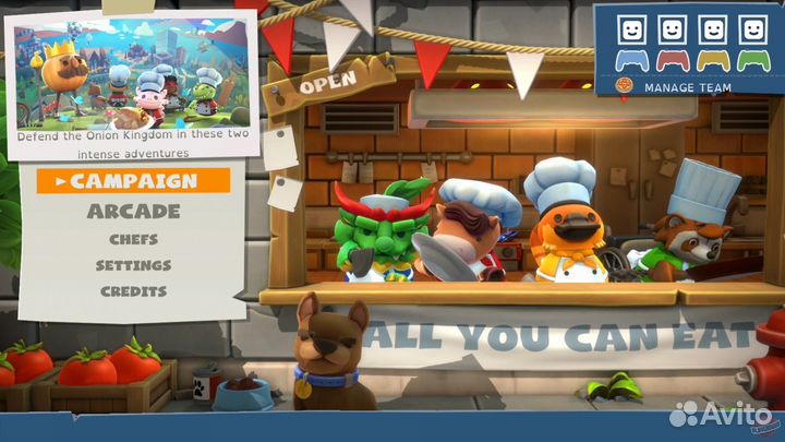 Диск Overcooked All You Can Eat PS4 / Новый