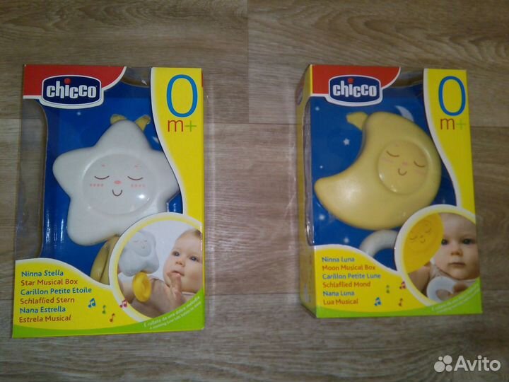 Подвеска музыкальная Chicco Звезда/Луна