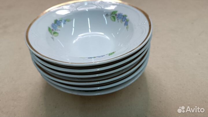Тарелки суповые глубокие СССР фарфор