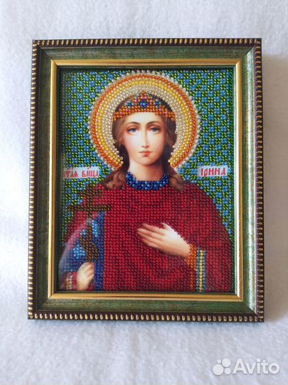 Икона из бисера Св. Ирина