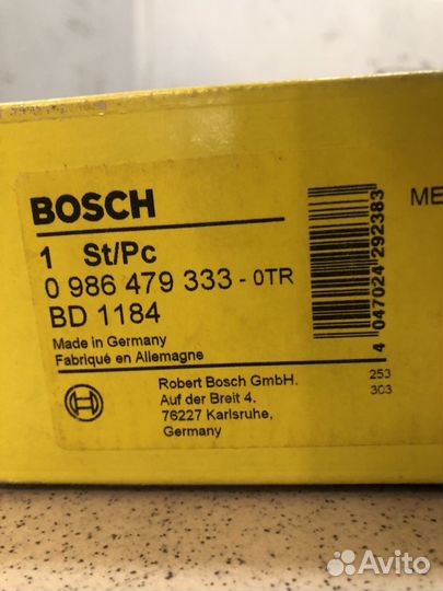 986479333 Диски тормозные(перед.) MB E-Class (W211